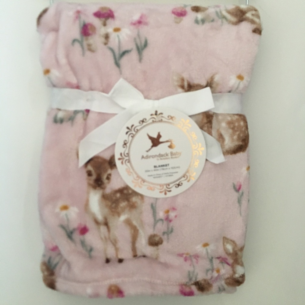 My Cozy Baby Blanket Pink Soft Lightweight Animal Theme NEW | Adirondack Baby